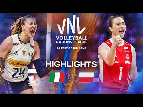 Italy 🇮🇹 vs. Poland 🇵🇱 - Semi Finals | Highlights | Women's VNL 2025