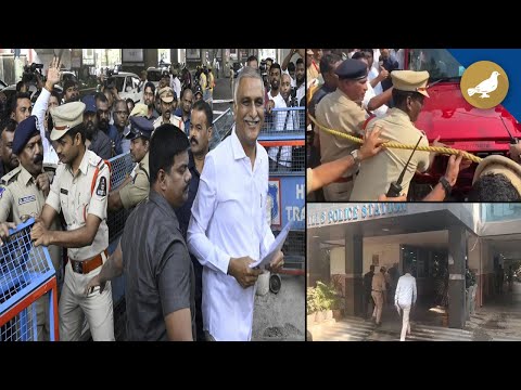 Hyderabad: Tension at Jubilee Hills ACP office after Harish Rao’s advocates denied entry