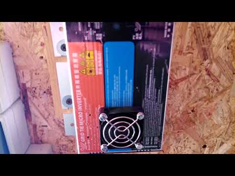 Grid Tie Micro Wechselrichter GMI PVGS 500 600 700 - 1. Testlauf