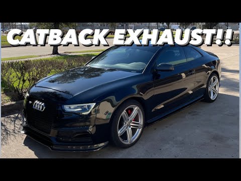 Audi S5 BORLA Exhaust, resonator delete