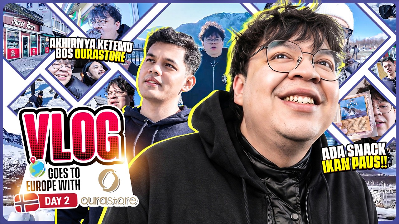 COBAIN DAGING PAUS & RUSA DI NORWAY - BERBURU AURORA - VLOG EUROPE #2