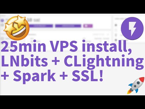 image 25min LNbits/C-lightning VPS install with domain and SSL!!!