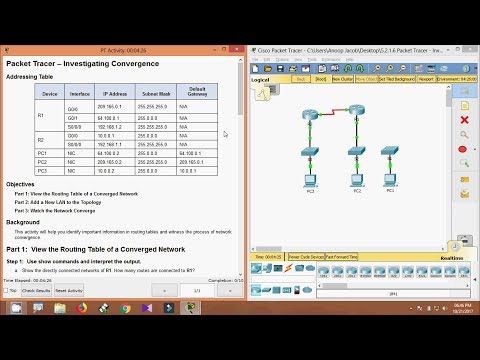 5.2.1.6 Packet Tracer - Investigating Convergence