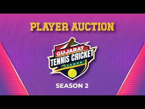 PLAYER AUCTION I GUJARAT TENNIS CRICKET I SEASON 2 I