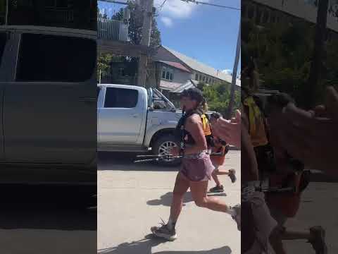 llegada 45k con 2100. +de Q Trail Esquel Chubut