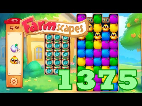 Farmscapes Level 1375 HD Gameplay Walkthrough | 3 - match game | android | ios | pc | GameGo Game