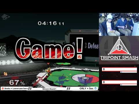 Tripoint Smash 44 Doubles - Winners Semifinals  - Books + Lowercase hero (Red) Vs. ORLY + Soc (Blue)