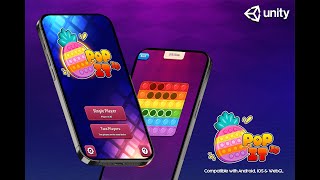 Pop It 3D Fidget, Two Players Game with AI video preview