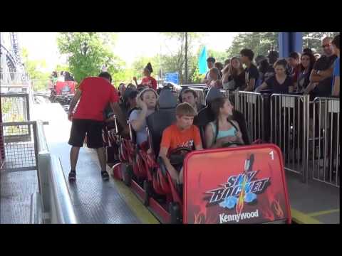 Off-ride footage of a Sky Rocket train