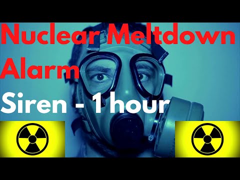 The Sound of a Nuclear Siren, nuclear meltdown very loud alarm 🚨😱 sound  - Warning 1 hour