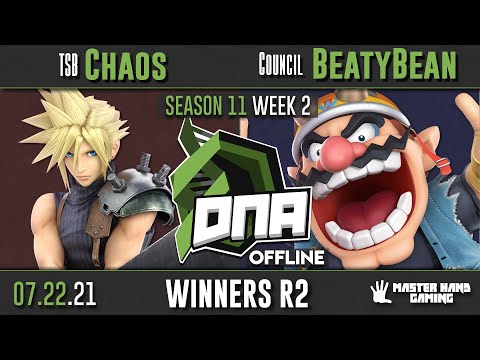 DNA [OFFLINE] S11:W2 - TSB | Chaos (Cloud) Vs. Council | BeatyBean (Wario) - W Quarterfinals
