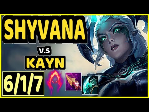 AGURIN (SHYVANA) vs KAYN - 6/1/7 KDA JUNGLE CHALLENGER GAMEPLAY - EUW