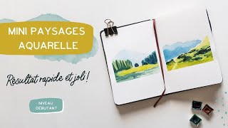 Mini Aquarelle | Peindre 2 paysages facilement!