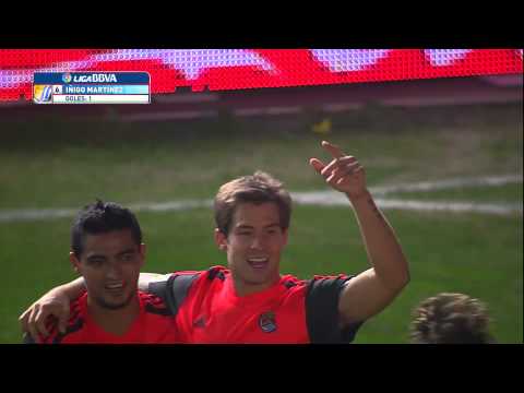 Gol de Íñigo Martínez (0-1) en el Córdoba CF - Real Sociedad - HD