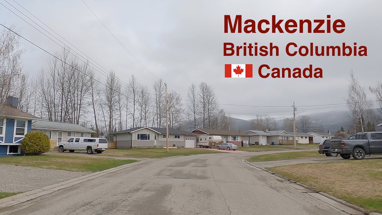 Mackenzie BC (British Columbia) Canada - Driving Tour