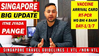 Big Update : Singapore Latest Travel Advisory for Indian Student & Visitors | VTL / Non-VTL Flights