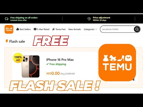 How to Win a 100% Off Flash Sale for iPhone 16 Pro Max on TEMU! #temu #temufinds