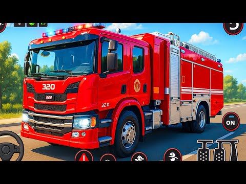 Real Fire Truck Driving Simulator 3D - Firefighter Truck Game - Android Gameplay