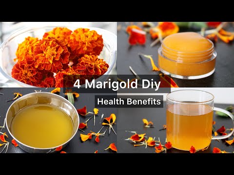 Best use of Marigold Flowers | Diy | Health Benefits of Marigold flower | Marigold oil, cream, tea
