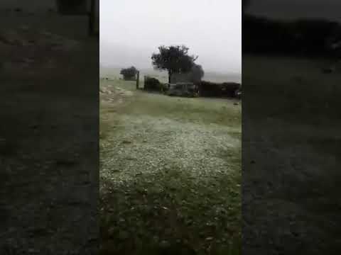 Nieve en Los Molles de Aigua, Lavalleja, Uruguay 28/6/21