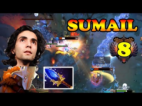 Sumail dodging Ravage with Swiftslash then Omnislash to get a double kill + Roshan