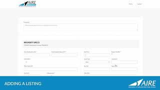 AIRE-BROKERS.org - Adding a Listing