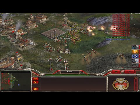 CHINA Tank vs. 7 USA Laser $10k - Command & Conquer Generals Zero Hour - 1 vs 7 HARD Random Gameplay
