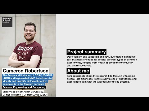 Kingston University's Three Minute Thesis Competition 2019: Cameron Robertson