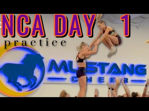 NCA Cheer Day 1! Mustang Practice, Comp Ready & Reese’s Bling ✨ | The LeRoys