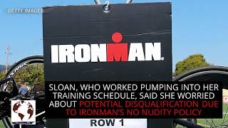 Jaime Sloan Airman mom pumps breast milk while completing Ironman 70 3