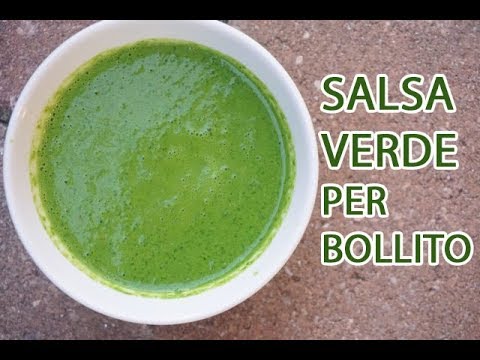 SALSA VERDE PER BOLLITO in 5 MINUTI | ricetta originale della Confraternita del Bollito