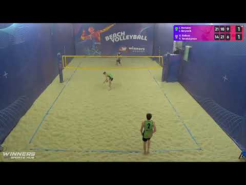 11:05 I. Horiaiev / I. Skrynnik - V. Kelbas / Y. Yevdokymov 21.04.2023 | Winners Beach Volleyball