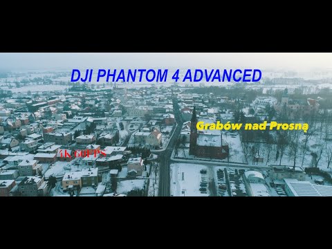 Grabów nad Prosną ul. Ostrowska - Zimą | 4K 60FPS