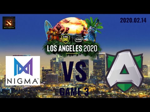 Nigma vs alliance Game 3 ESL ONE Los Angeles FINAL in Chinese
