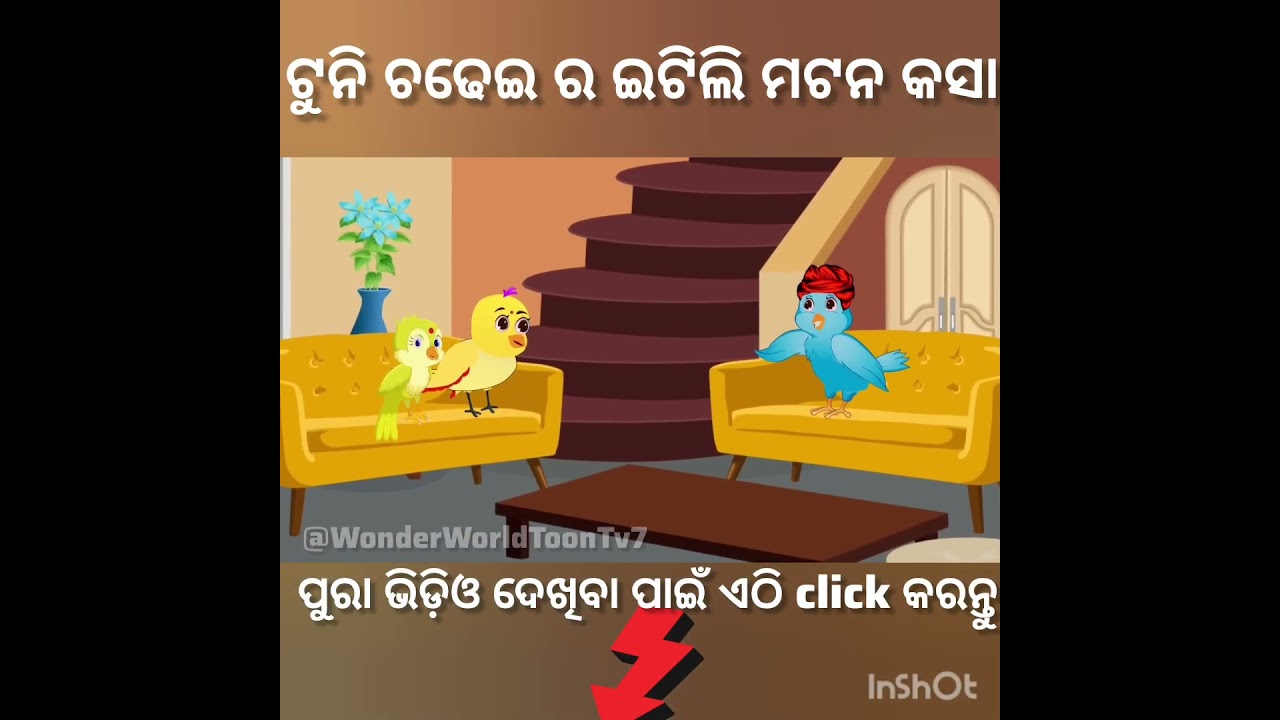 ଟୁନି ଚଢେଇର ମଟନ କସା କୁ ଇଟିଲି Odia kahani Tuni Chidiya fairytales #moralstories