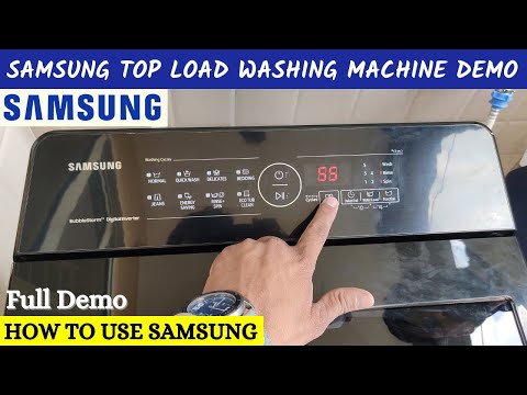 Samsung Top Load Washing Machine Demo ⚡ How to Use Samsung Top Load Washing Machine