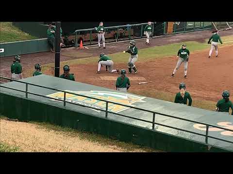 Allison Torstensen GMU Catching Practice