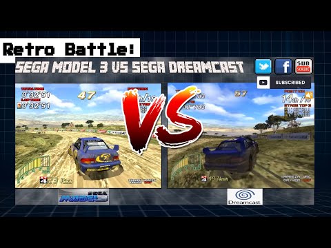 Sega Rally 2 Sega Model 3 Arcade gegen Sega Dreamcast