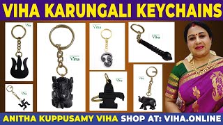 Ebony Wood Damru Rudraksh Key Chain | Karungali Key Chain video