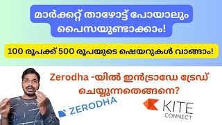 How to do Intraday trading in Zerodha Kite App | Malayalam