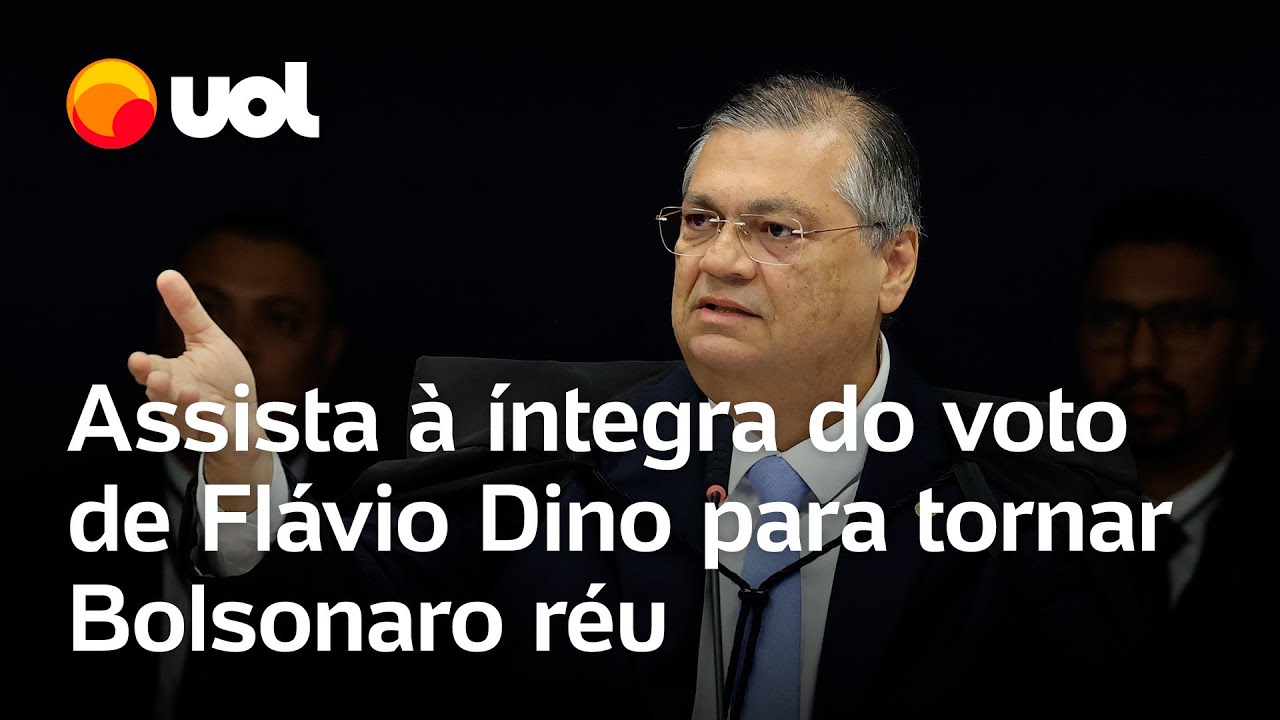 Flávio Dino vota com Moraes para tornar Bolsonaro e aliados réus por tentativa de golpe; íntegra