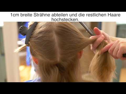 Mädchen Haare selber schneiden - Kinder spitzen schneiden