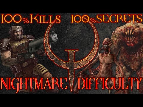 QUAKE - Full Game Walkthrough 【No Deaths】 100% SECRETS + KILLS