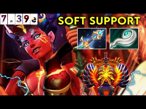 Queen Of Pain Immortal Soft Support Insane Support - Dota 2 Patch 7.39e Pro Pub Gameplay