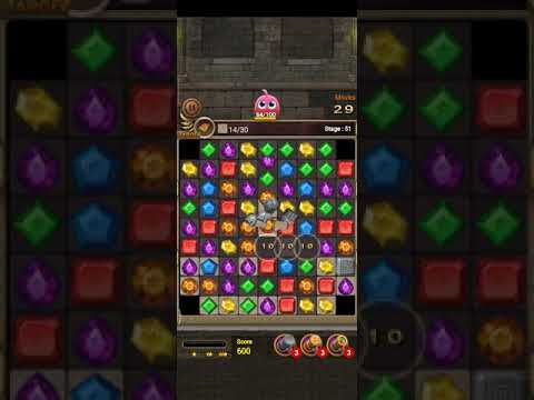Jewels Temple-Quest 💎 Level 51 ⭐⭐⭐ - 2021 Match 3 Game no Booster 👑 Android Gameplay ✅
