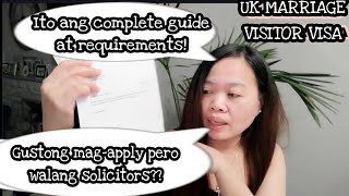 PAANO MAG APPLY NG UK MARRIAGE VISITOR VISA A COMPLETE GUIDE