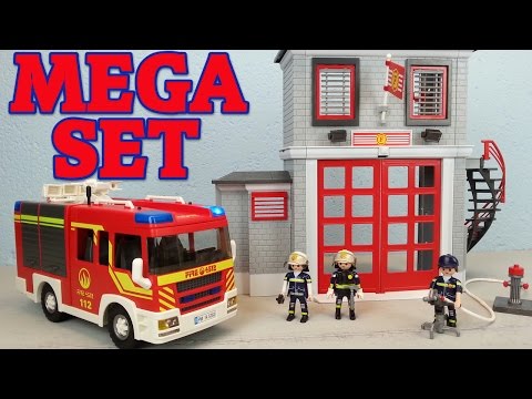 Playmobil Feuerwehr Mega Set 9052 auspacken seratus1 unboxing