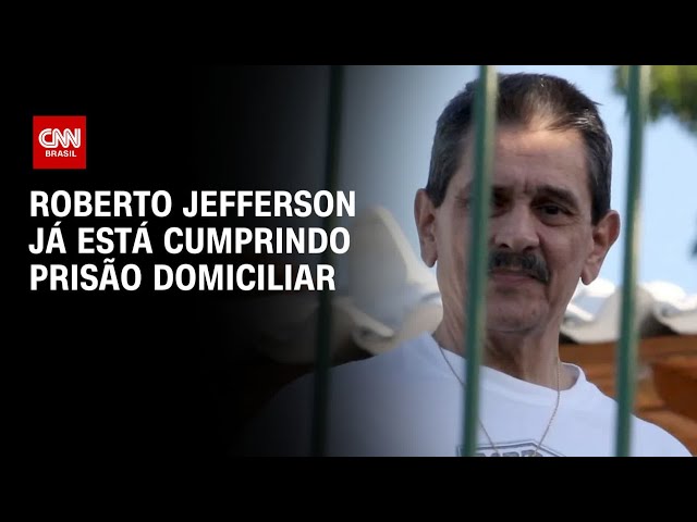 Roberto Jefferson já está em casa para cumprir prisão domiciliar | CNN PRIME TIME