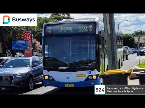 Busways Ryde m/o 4996 Volvo B12BLE Euro 5 Custom Coaches CB60 EVOII Bus ride.
