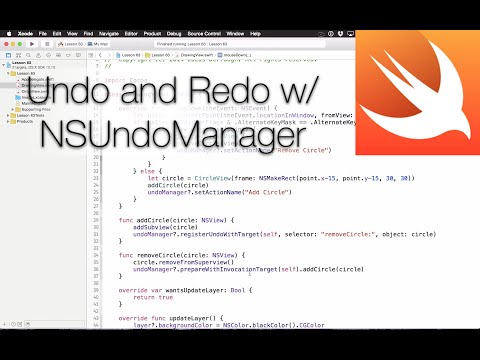 Cocoa Programming L63 - NSUndoManager